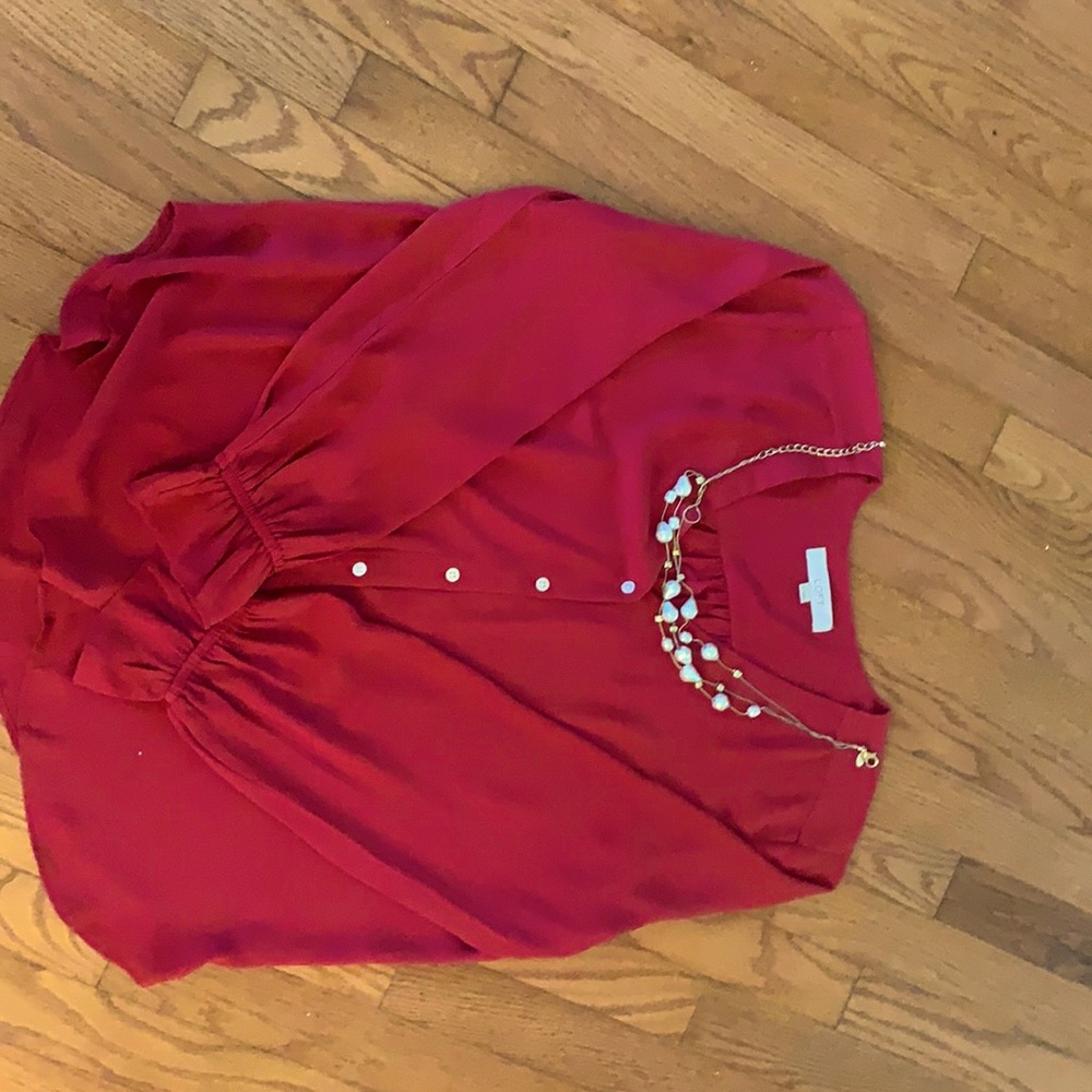GUC Loft LS  XL blouse size large
